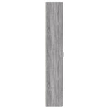 Kantoorkast 60x32x190 cm bewerkt hout grijs sonoma eikenkleurig - AllerleiShop