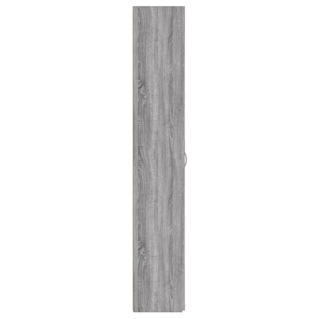 Kantoorkast 60x32x190 cm bewerkt hout grijs sonoma eikenkleurig - AllerleiShop