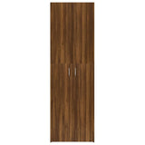 Kantoorkast 60x32x190 cm bewerkt hout bruin eikenkleur - AllerleiShop