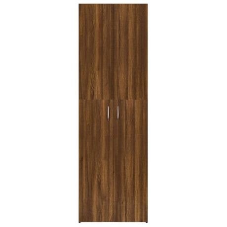 Kantoorkast 60x32x190 cm bewerkt hout bruin eikenkleur - AllerleiShop