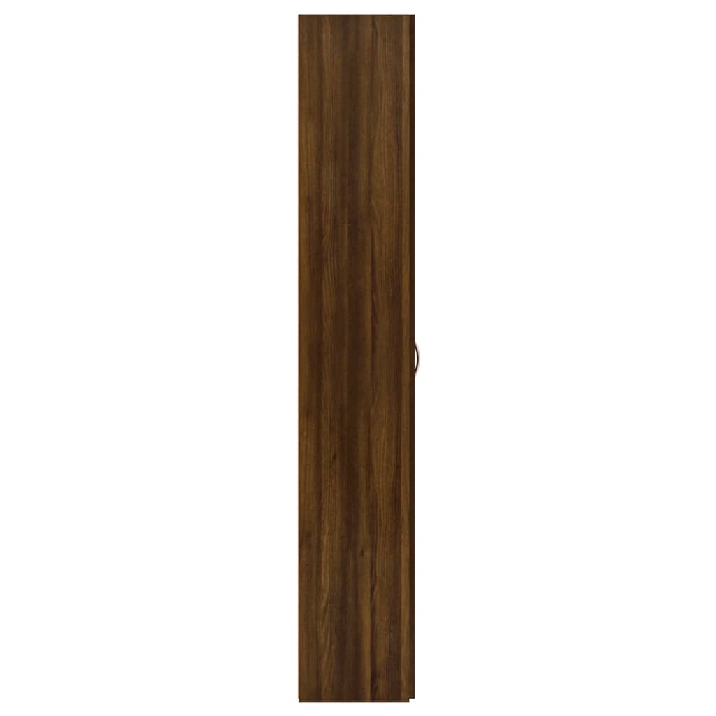 Kantoorkast 60x32x190 cm bewerkt hout bruin eikenkleur - AllerleiShop