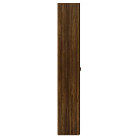 Kantoorkast 60x32x190 cm bewerkt hout bruin eikenkleur - AllerleiShop