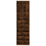 Schoenenkast 54x34x183 cm bewerkt hout gerookt eikenkleurig - AllerleiShop