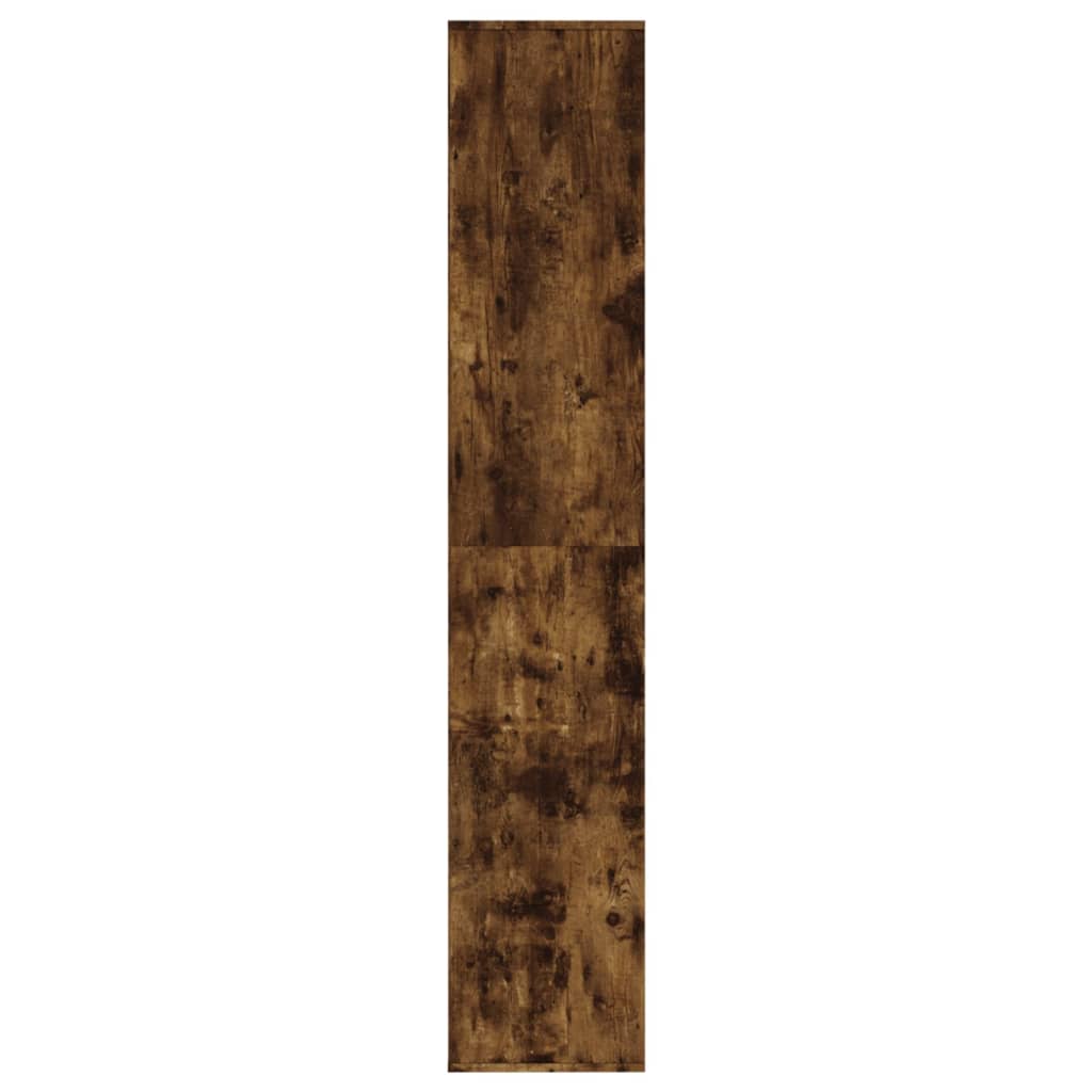 Schoenenkast 54x34x183 cm bewerkt hout gerookt eikenkleurig - AllerleiShop