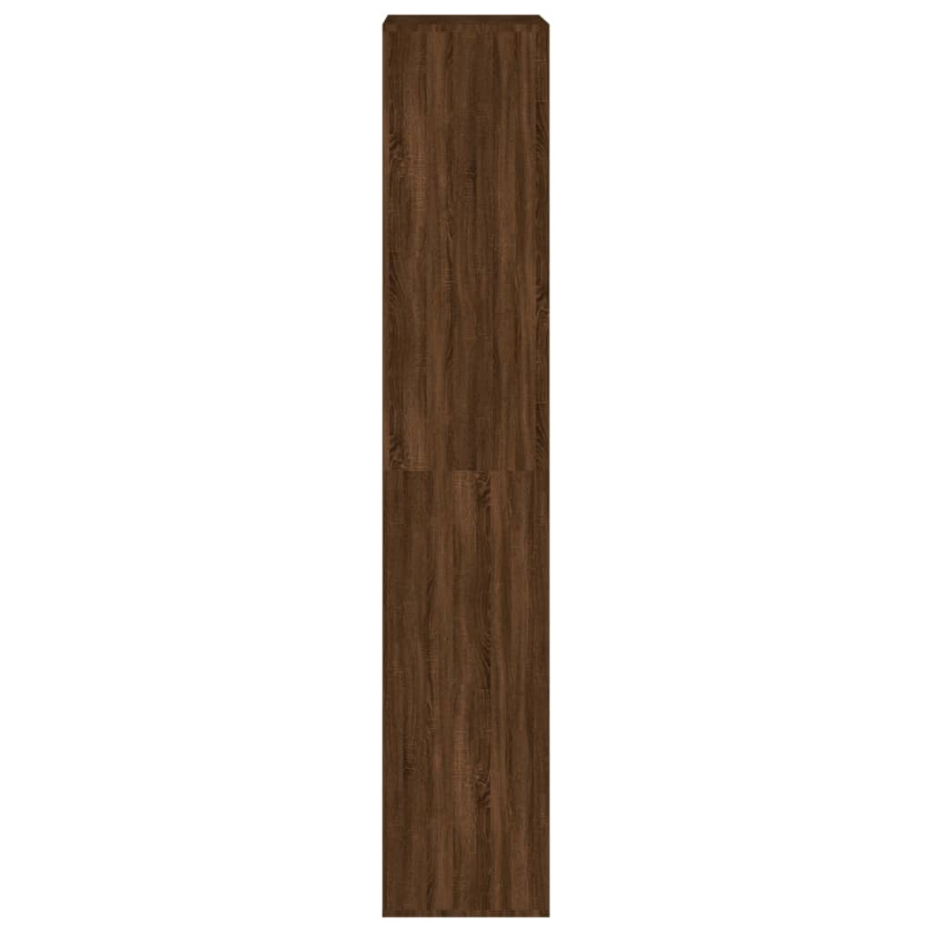 Schoenenkast 54x34x183 cm bewerkt hout bruin eikenkleur - AllerleiShop