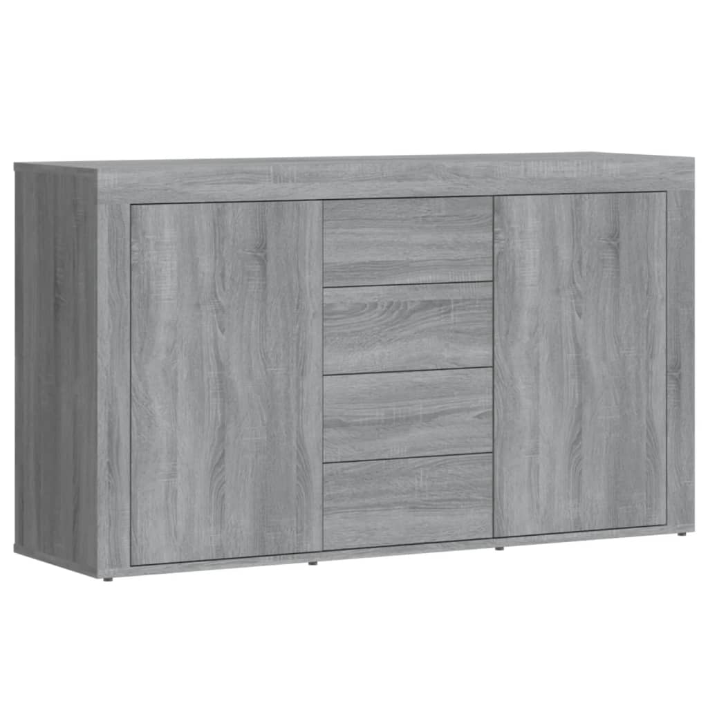 Dressoir 120x36x69 cm bewerkt hout grijs sonoma eikenkleurig - AllerleiShop