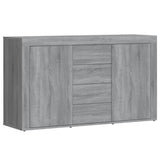 Dressoir 120x36x69 cm bewerkt hout grijs sonoma eikenkleurig - AllerleiShop