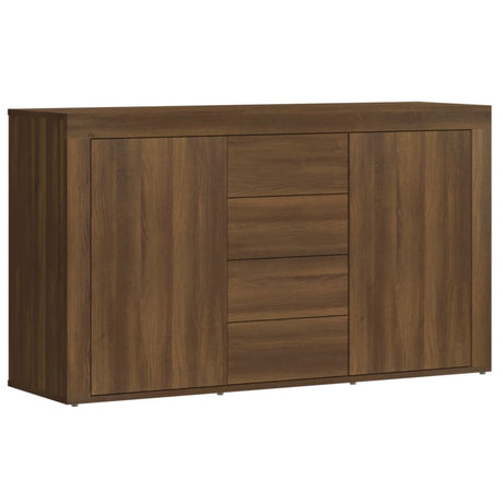 Dressoir 120x36x69 cm bewerkt hout bruin eikenkleur - AllerleiShop