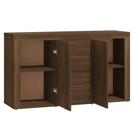 Dressoir 120x36x69 cm bewerkt hout bruin eikenkleur - AllerleiShop