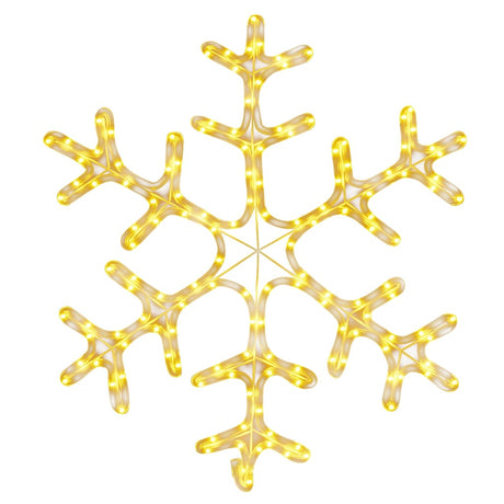 Kerstfiguur sneeuwvlok met 144 warmwitte LED's 59x59 cm - AllerleiShop