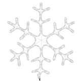 Kerstfiguur sneeuwvlok met 144 warmwitte LED's 59x59 cm - AllerleiShop