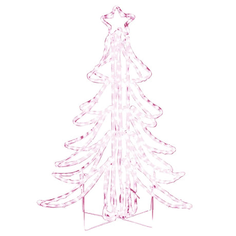 Kerstfiguur kerstboom met warmwitte LED's 87x87x93 cm - AllerleiShop