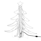 Kerstfiguur kerstboom met warmwitte LED's 87x87x93 cm - AllerleiShop