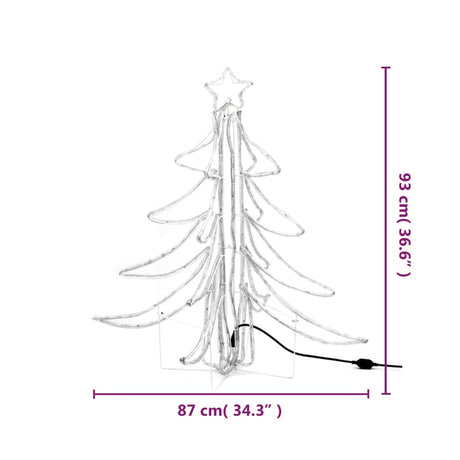 Kerstfiguur kerstboom met warmwitte LED's 87x87x93 cm - AllerleiShop