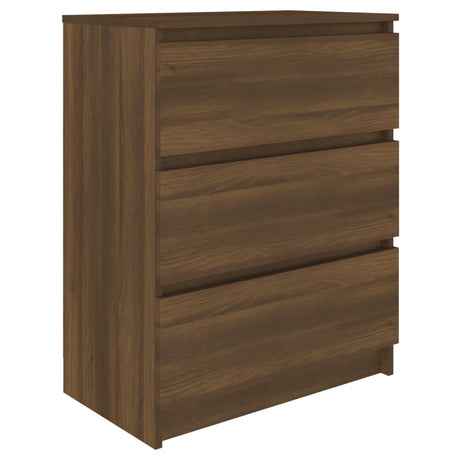 Dressoir 60x35x76 cm bewerkt hout bruin eikenkleur - AllerleiShop