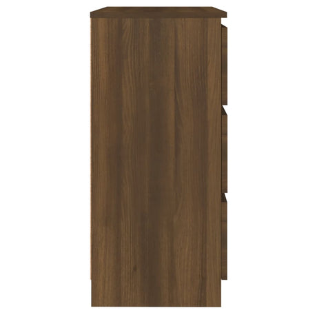 Dressoir 60x35x76 cm bewerkt hout bruin eikenkleur - AllerleiShop