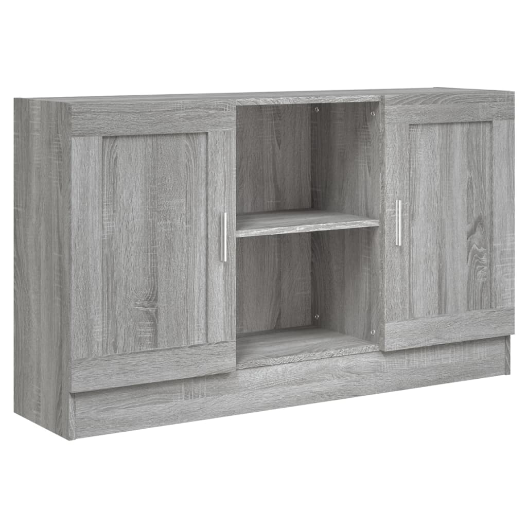 Dressoir 120x30,5x70 cm bewerkt hout grijs sonoma eikenkleurig - AllerleiShop