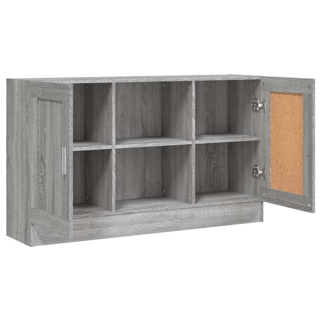 Dressoir 120x30,5x70 cm bewerkt hout grijs sonoma eikenkleurig - AllerleiShop