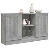 Dressoir 120x30,5x70 cm bewerkt hout grijs sonoma eikenkleurig - AllerleiShop