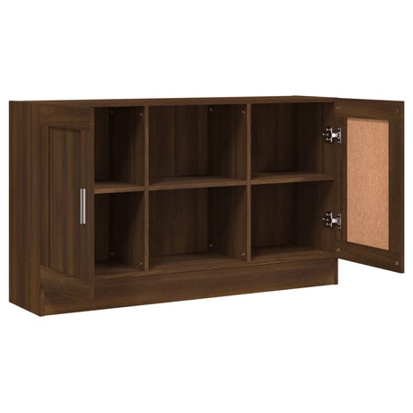 Dressoir 120x30,5x70 cm bewerkt hout bruin eikenkleur - AllerleiShop