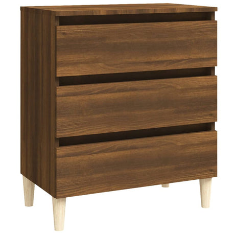 Dressoir 60x35x69 cm bewerkt hout bruin eikenkleur - AllerleiShop