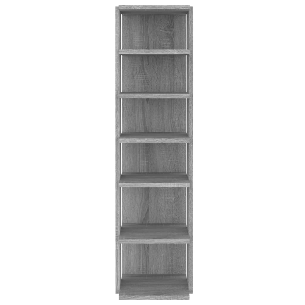 Schoenenrekken 2 st 27,5x27x102 cm bewerkt hout grijs sonoma - AllerleiShop