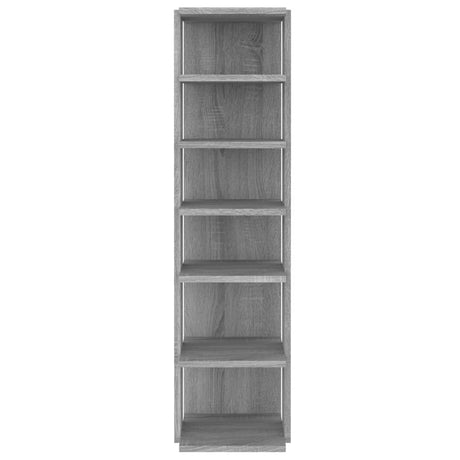 Schoenenrekken 2 st 27,5x27x102 cm bewerkt hout grijs sonoma - AllerleiShop