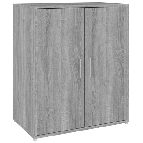 Schoenenkast 60x35x70 cm bewerkt hout grijs sonoma eikenkleurig - AllerleiShop