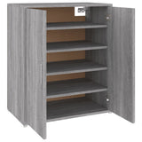 Schoenenkast 60x35x70 cm bewerkt hout grijs sonoma eikenkleurig - AllerleiShop