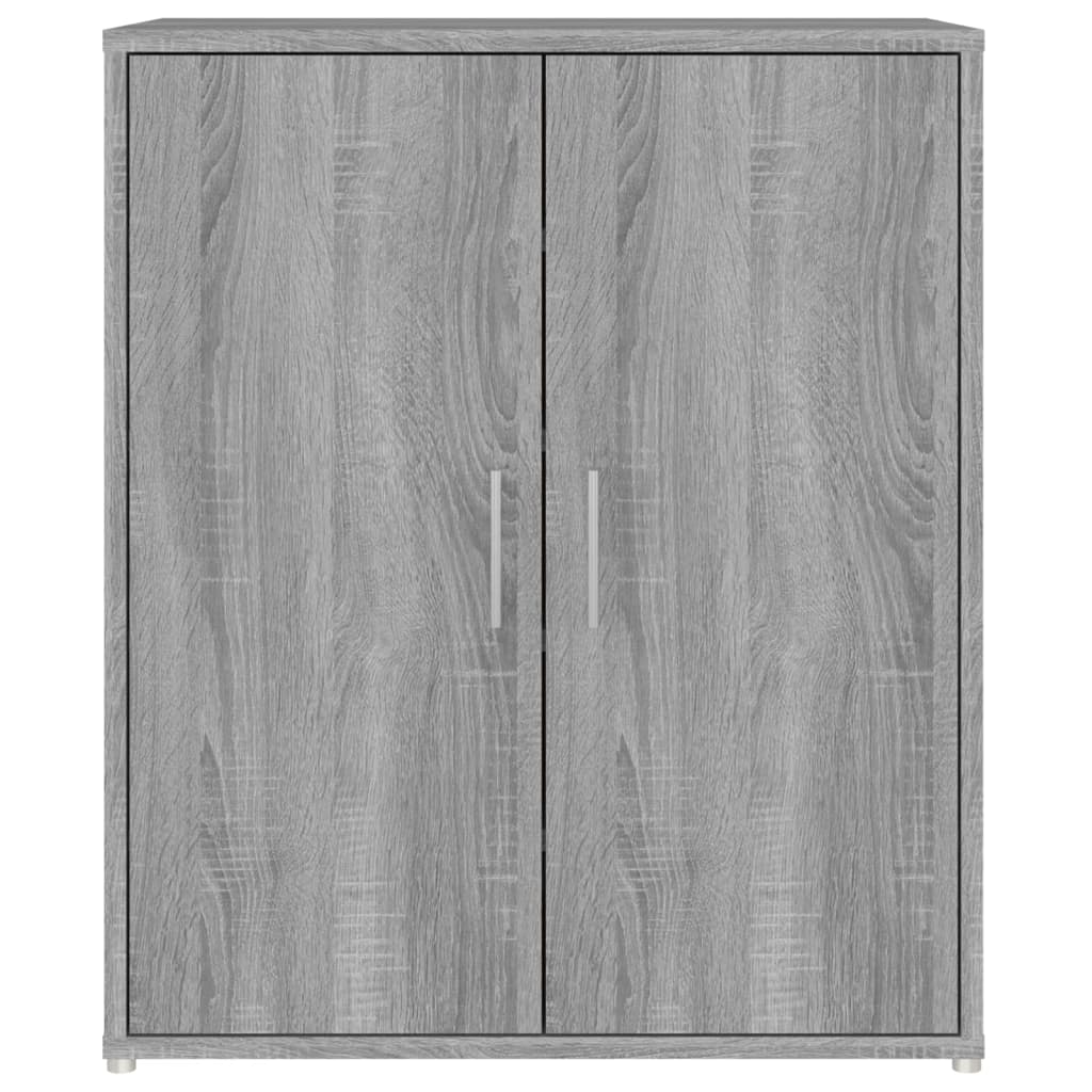 Schoenenkast 60x35x70 cm bewerkt hout grijs sonoma eikenkleurig - AllerleiShop