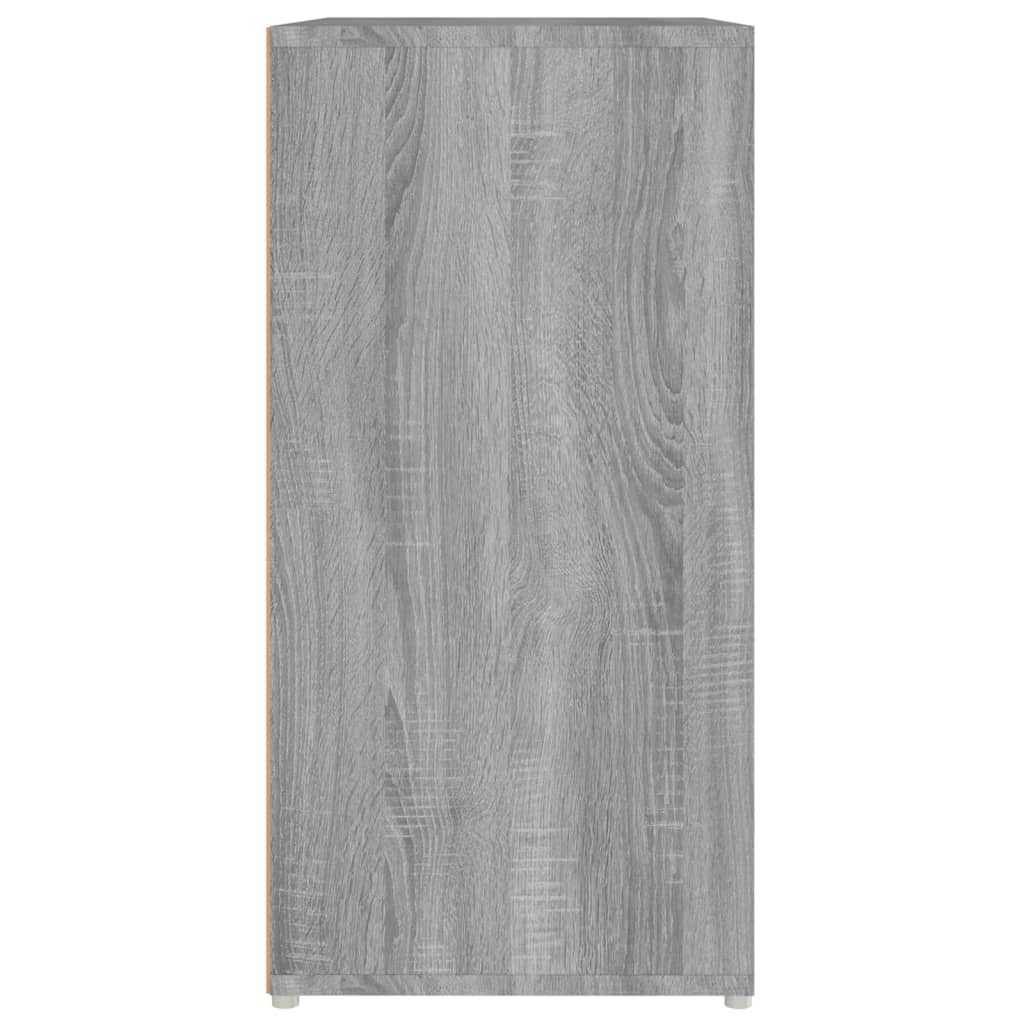 Schoenenkast 60x35x70 cm bewerkt hout grijs sonoma eikenkleurig - AllerleiShop