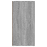 Schoenenkast 60x35x70 cm bewerkt hout grijs sonoma eikenkleurig - AllerleiShop