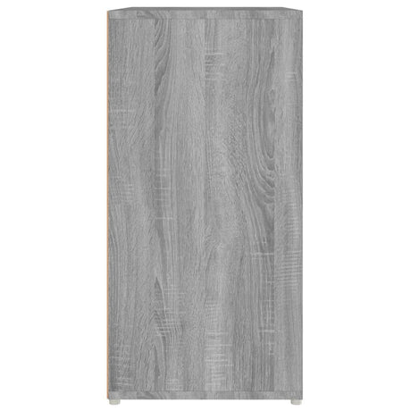 Schoenenkast 60x35x70 cm bewerkt hout grijs sonoma eikenkleurig - AllerleiShop