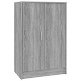 Schoenenkast 60x35x92 cm bewerkt hout grijs sonoma eikenkleurig - AllerleiShop