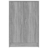 Schoenenkast 60x35x92 cm bewerkt hout grijs sonoma eikenkleurig - AllerleiShop