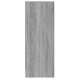 Schoenenkast 60x35x92 cm bewerkt hout grijs sonoma eikenkleurig - AllerleiShop