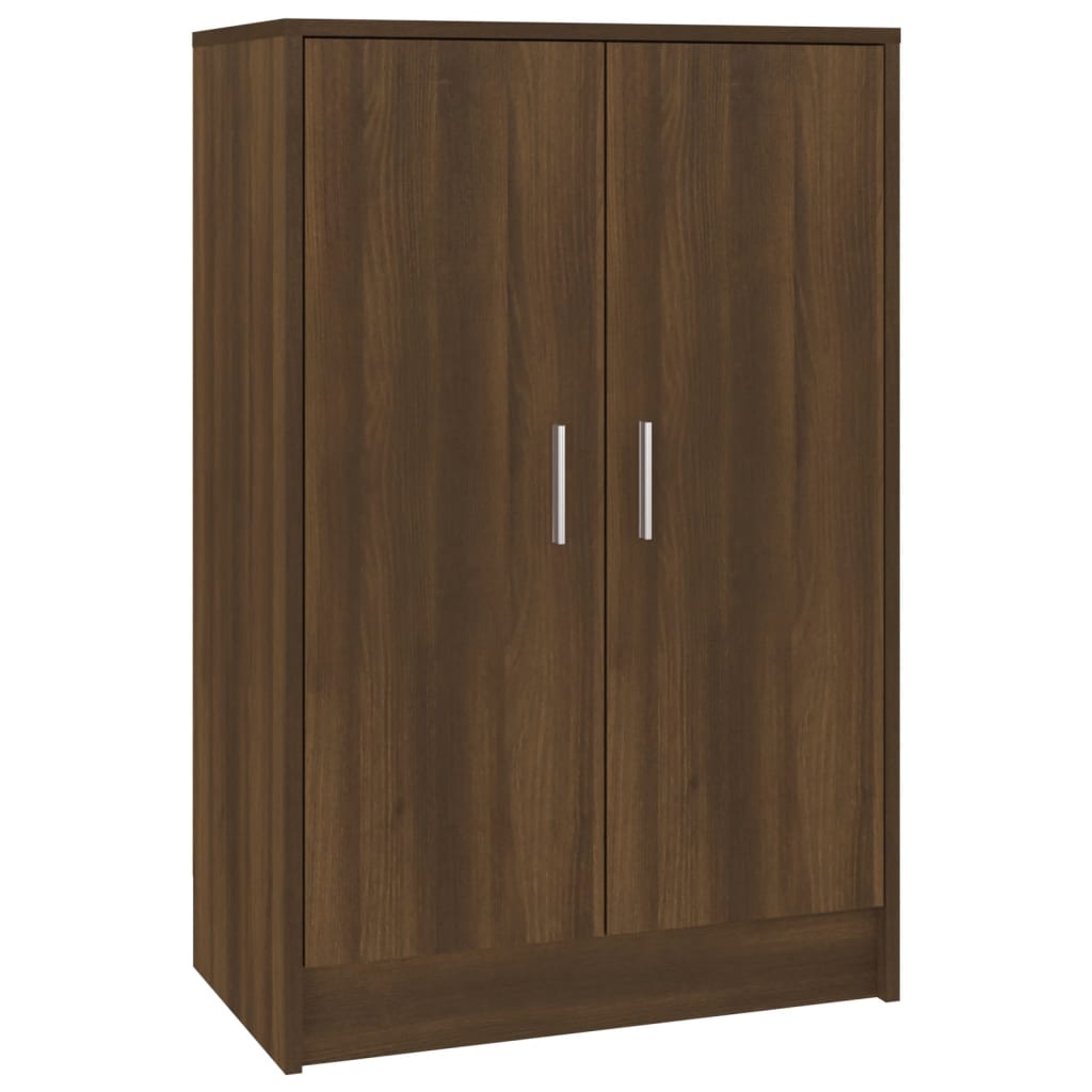 Schoenenkast 60x35x92 cm bewerkt hout bruin eikenkleur - AllerleiShop