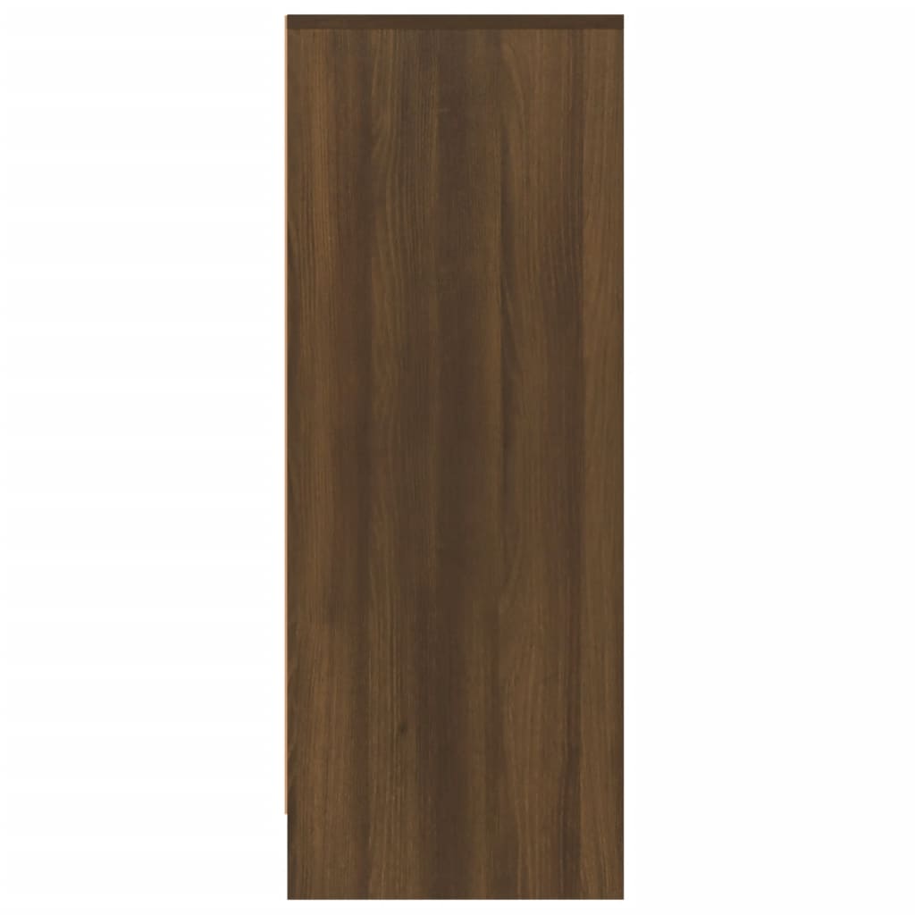 Schoenenkast 60x35x92 cm bewerkt hout bruin eikenkleur - AllerleiShop