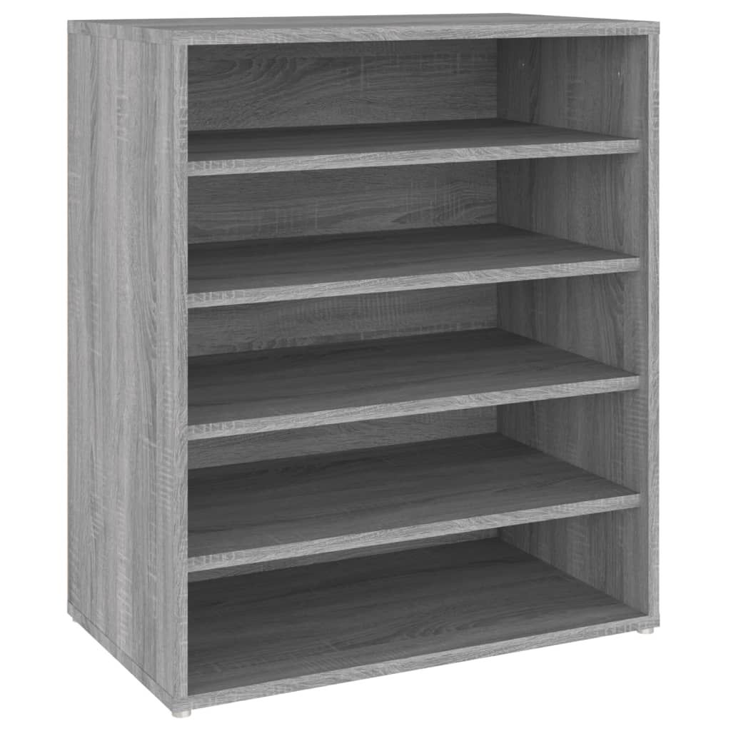 Schoenenkast 60x35x70 cm bewerkt hout grijs sonoma eikenkleurig - AllerleiShop