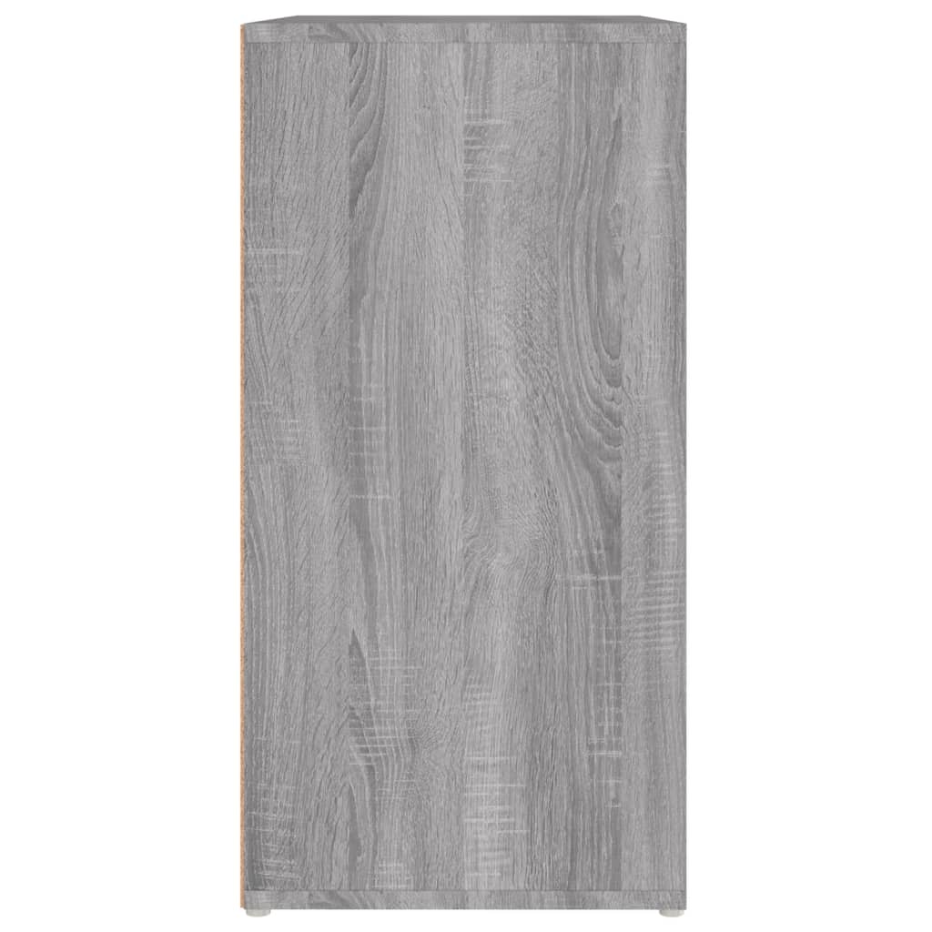 Schoenenkast 60x35x70 cm bewerkt hout grijs sonoma eikenkleurig - AllerleiShop