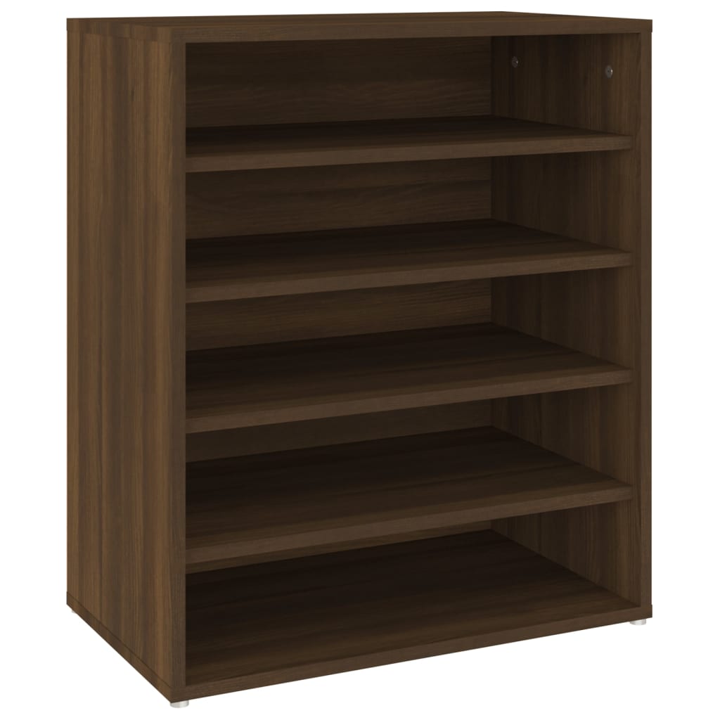 Schoenenkast 60x35x70 cm bewerkt hout bruin eikenkleur - AllerleiShop