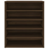 Schoenenkast 60x35x70 cm bewerkt hout bruin eikenkleur - AllerleiShop