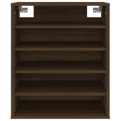 Schoenenkast 60x35x70 cm bewerkt hout bruin eikenkleur - AllerleiShop