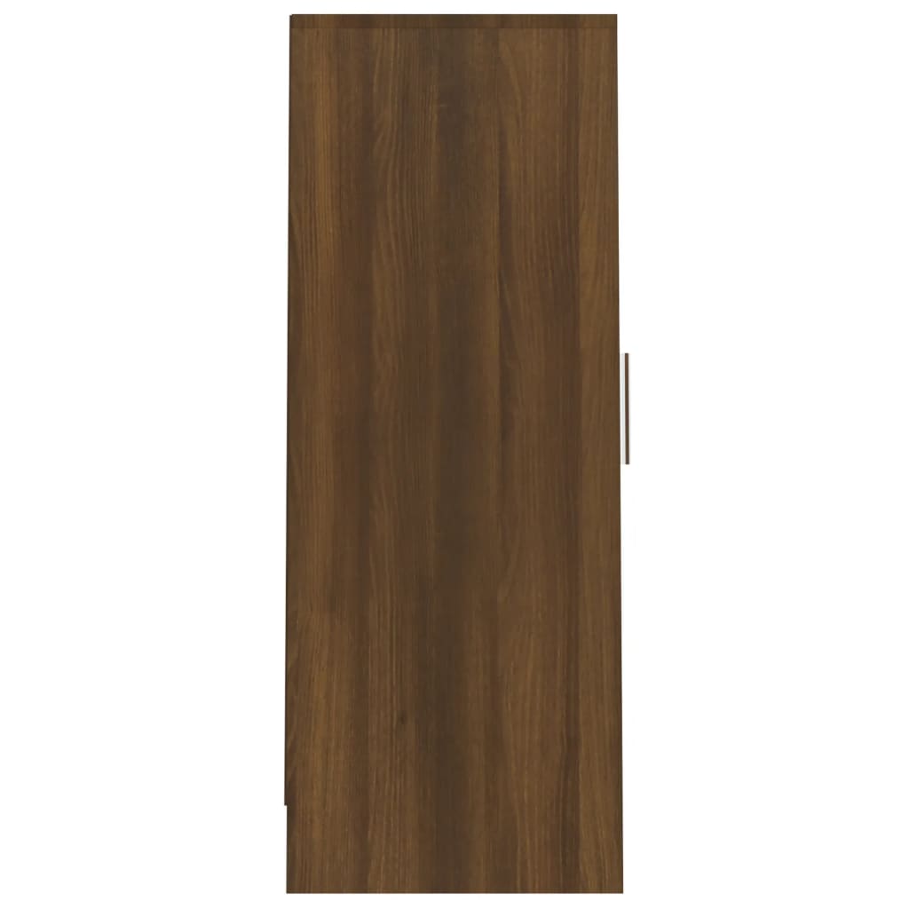 Schoenenkast 32x35x92 cm bewerkt hout bruin eikenkleur - AllerleiShop