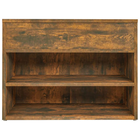 Schoenenbank 60x30x45 cm bewerkt hout gerookt eikenkleurig - AllerleiShop