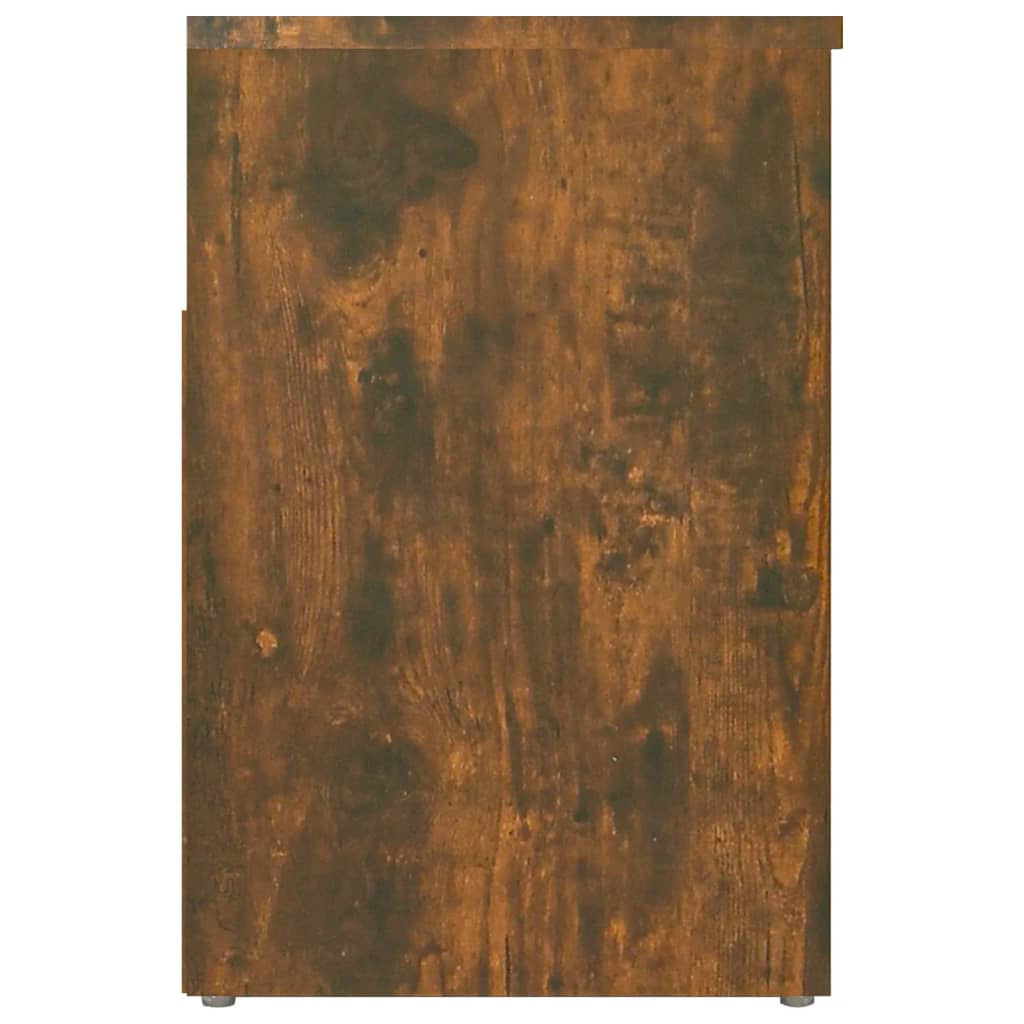 Schoenenbank 60x30x45 cm bewerkt hout gerookt eikenkleurig - AllerleiShop