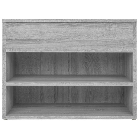 Schoenenbank 60x30x45 cm bewerkt hout grijs sonoma eikenkleurig - AllerleiShop