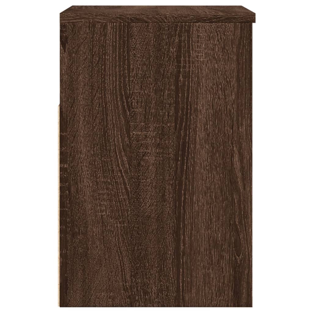 Schoenenbank 60x30x45 cm bewerkt hout bruin eikenkleur - AllerleiShop