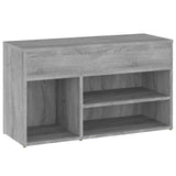 Schoenenbank 80x30x45 cm bewerkt hout grijs sonoma eikenkleurig - AllerleiShop