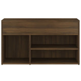 Schoenenbank 80x30x45 cm bewerkt hout bruin eikenkleur - AllerleiShop